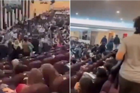 Manisa Celal Bayar Üniversitesi'nde öğrencilerden 'normal doğum' protestosu