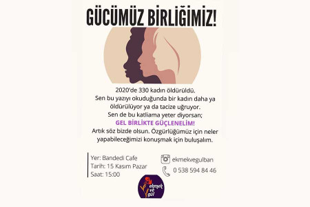 Bandırma’da şiddete ve kadın cinayetlerine karşı bir araya geliyoruz