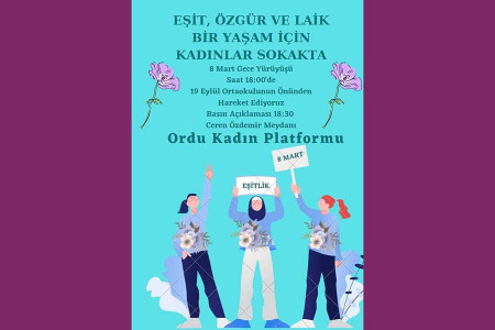 Ordu’da ‘Eşit, özgür ve laik’ bir yaşam için kadınlar sokağa çıkacak