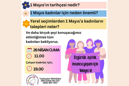 Tuzluçayır Kadınları Dayanışma Derneği 1 Mayıs'ı tartışıyor