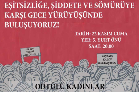 ODTÜ’lü kadınların yürüyüşü...