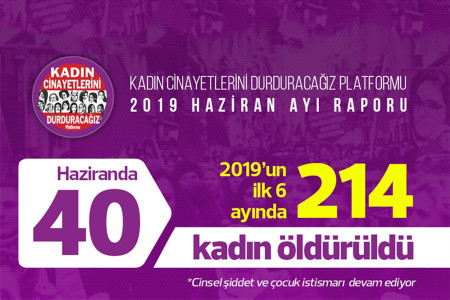 GÜNÜN RAKAMI: Haziran ayında 40 kadın öldürüldü