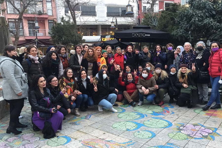 Maltepeli kadınlar geçim sıkıntısına, şiddete karşı yan yana geldi