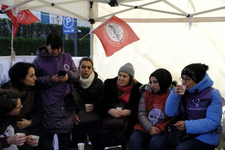 TİP'li kadınlar: Özak işçilerinin mücadelesinin destekçisi olacağız
