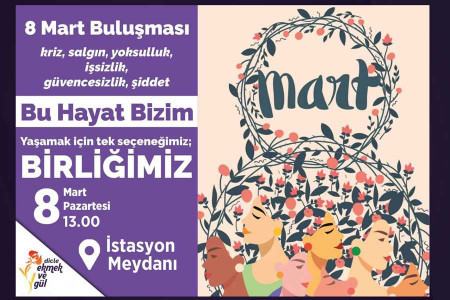Dicle Amed Kadın Platformu 8 Mart eylemi