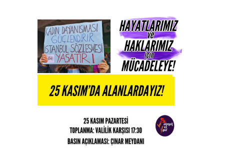 Denizli'de kadınlar 25 Kasım'da sokakta!