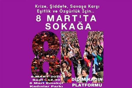 Didim Kadın Platformu 8 Mart eylemi