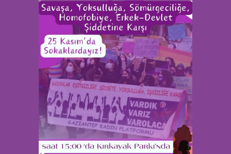 Yoksulluğa, savaşa, homofobiye karşı Antepli kadınlar sokakta!