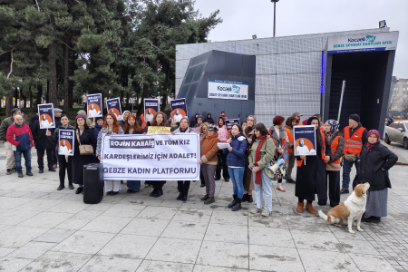 Gebze Kadın Platformu Rojin Kabaiş için buluştu