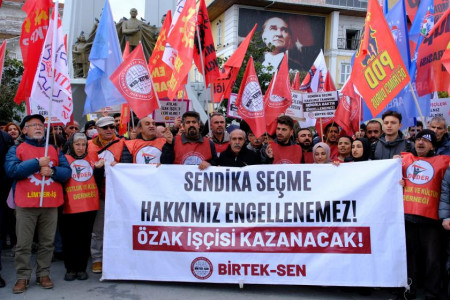 Özak Tekstil işçileri İstanbullu emekçilerle seslendi: Haklarımız verilinceye dek eylemler sürecek