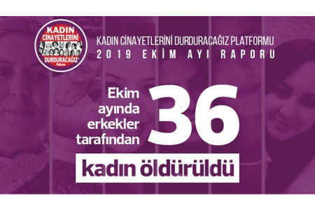 Ekim ayında 36 kadın öldürüldü