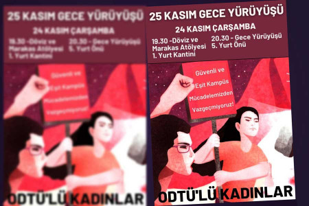 ODTÜ’lü kadınlar geleneksel 25 Kasım Gece Yürüyüşü yapıyor