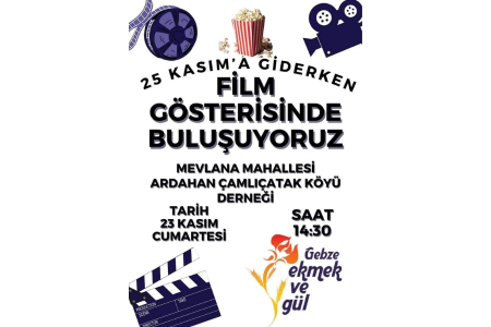 Gebze'de kadınlar 25 Kasım'a giderken film gösteriminde buluşuyor