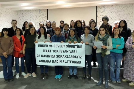 Ankara Kadın Platformundan 25 Kasım açıklaması: Erkek ve devlet şiddetine karşı itaat yok isyan var!