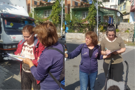 Maltepe'de kadınlar 1 öğün ücretsiz yemek için imza topladı