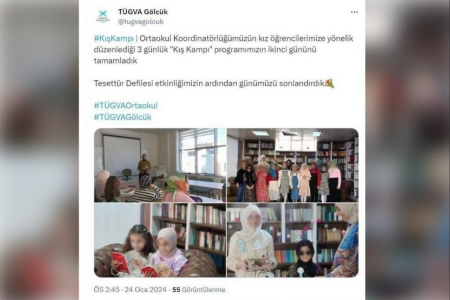 TÜGVA ortaokul çocuklarına 'tesettür defilesi' yaptırdı