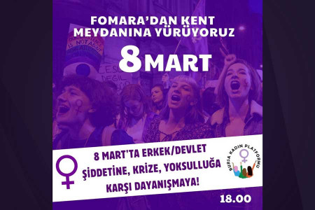 Bursa Kadın Platformu 8 Mart eylemi