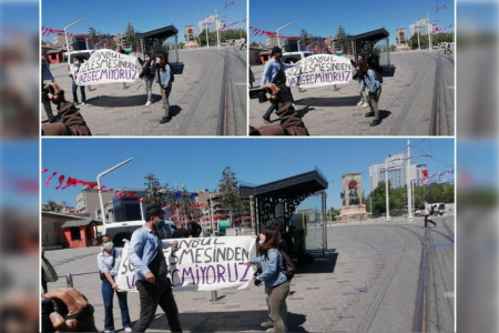 İstanbul Sözleşmesi açıklamasına polis müdahalesinde üç kadın gözaltına alındı