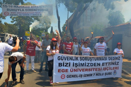 Bayramı olmayanlar: Ege Üniversitesi işçileri