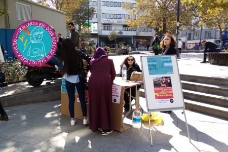 Okullarda bir öğün ücretsiz sağlıklı yemeğe bütçe ayrılması için sokaktayız!